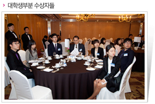 대학생부분 수상자들