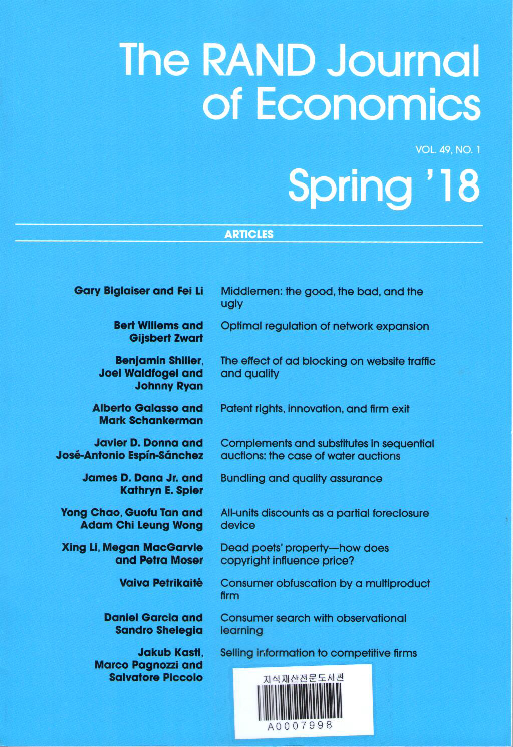 The RAND Journal of Economics