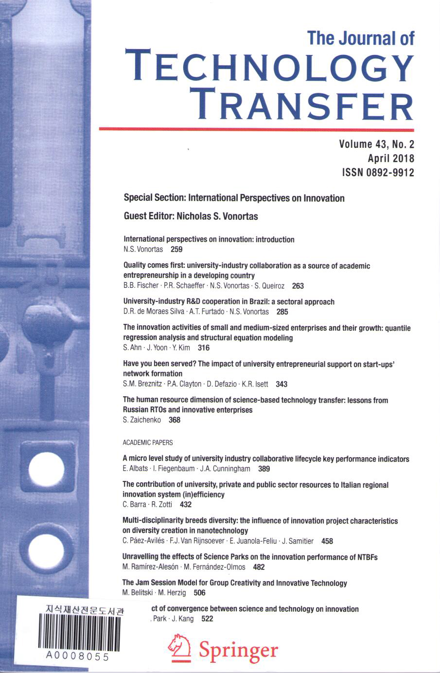 The Journal of technology transfer