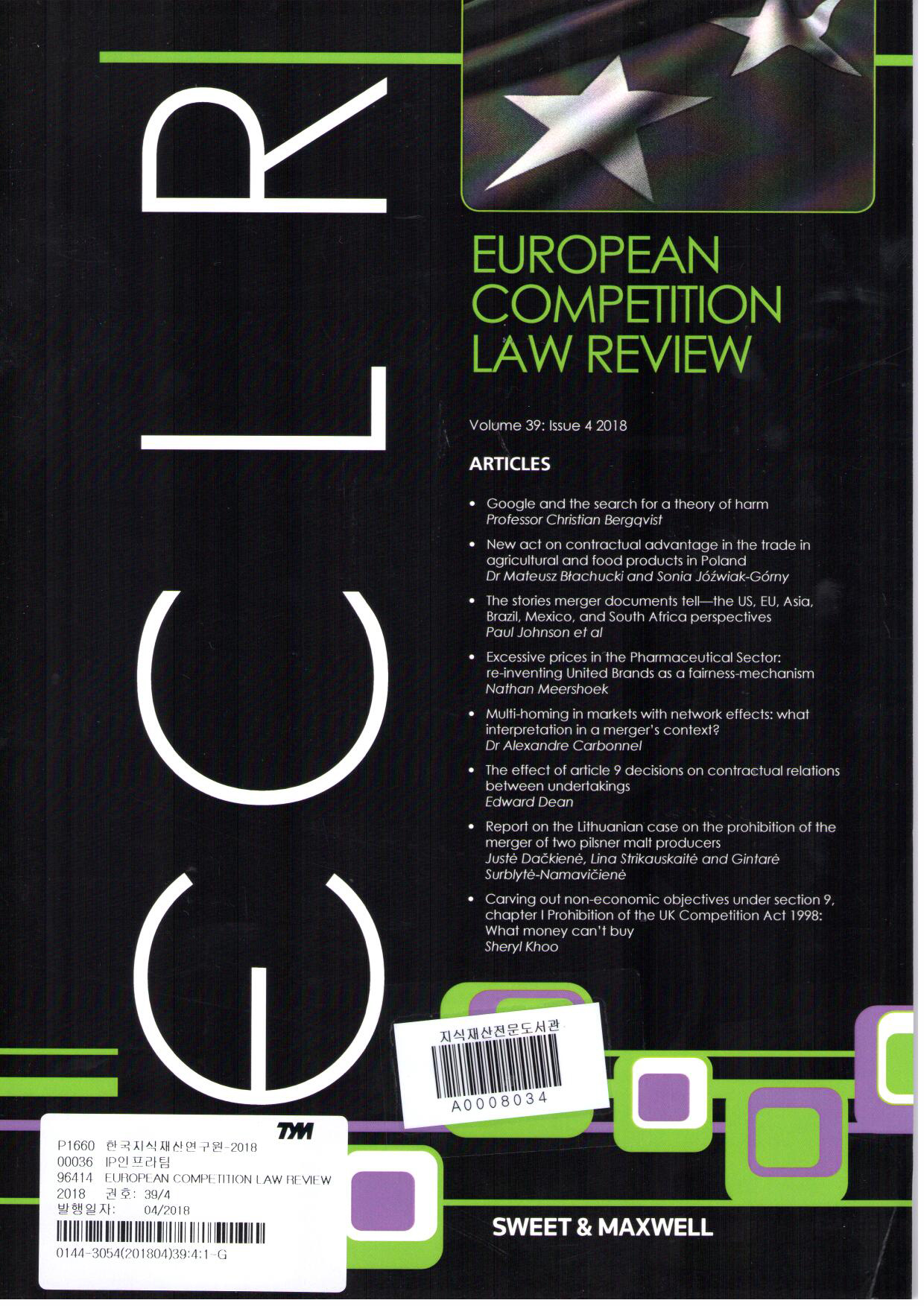 EUROPEAN COMPETITION LAW REVIEW