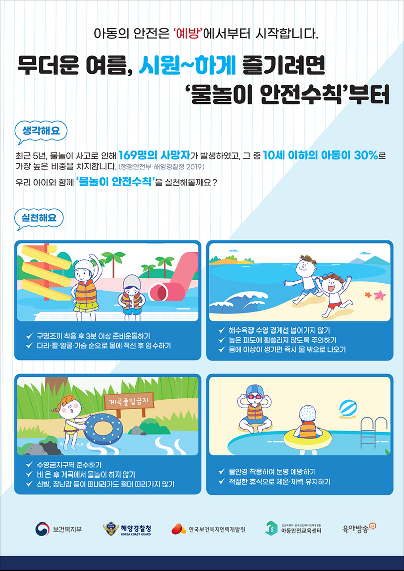 무더운 여름, 시원하게 즐기려면 '물놀이 안전수칙' 부터
