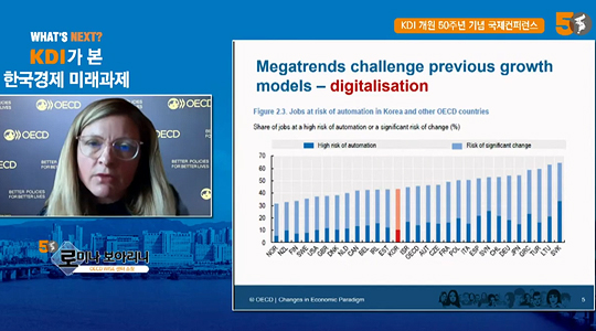  OECD WISE 센터 소장 로미나 보아리니 발표사진