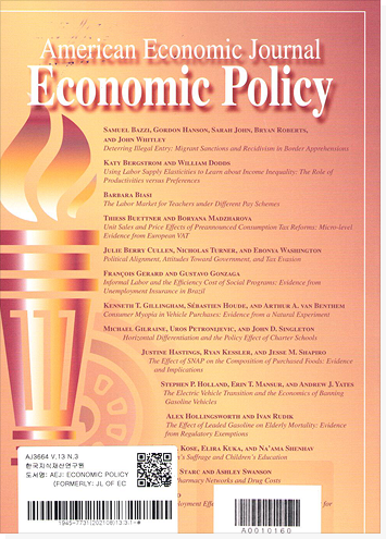 American Economic Journal : Economic policy  표지