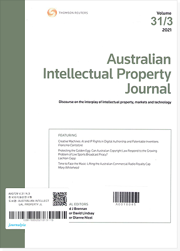 Australian intellectual property journal 표지
