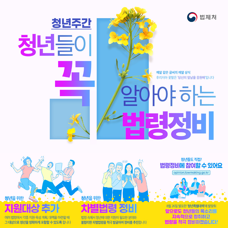 (법제처) 청년특별대책 포스터