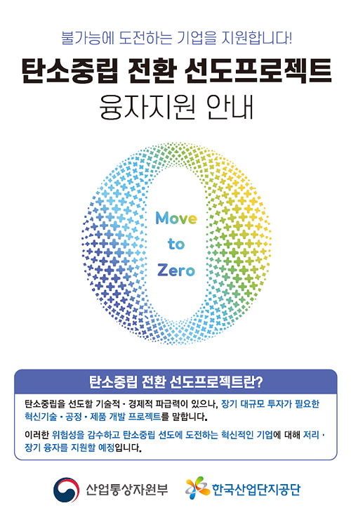 탄소중립 전환 선도프로젝트 융자지원 안내 포스터(1)