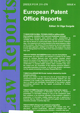 European Patent Office Reports 표지