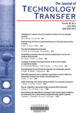 The Journal of Technology Transfer 표지