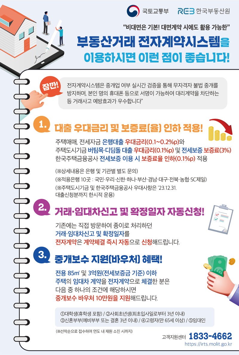 부동산거래 전자계약시스템 포스터