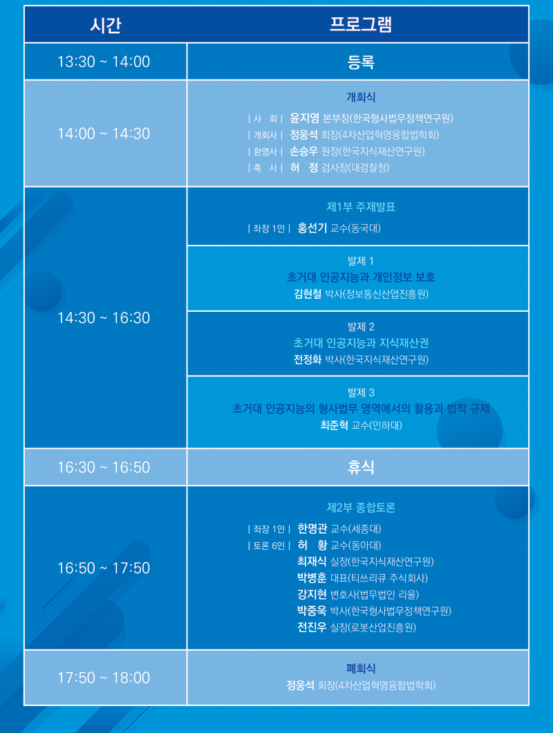 시간: 13시30분 ~ 18시