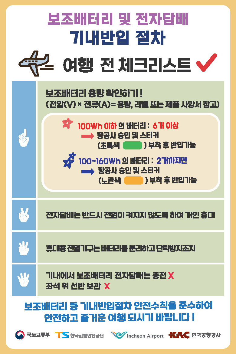 보조배터리 캠페인 포스터