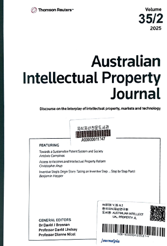 Australian intellectual property journal 표지