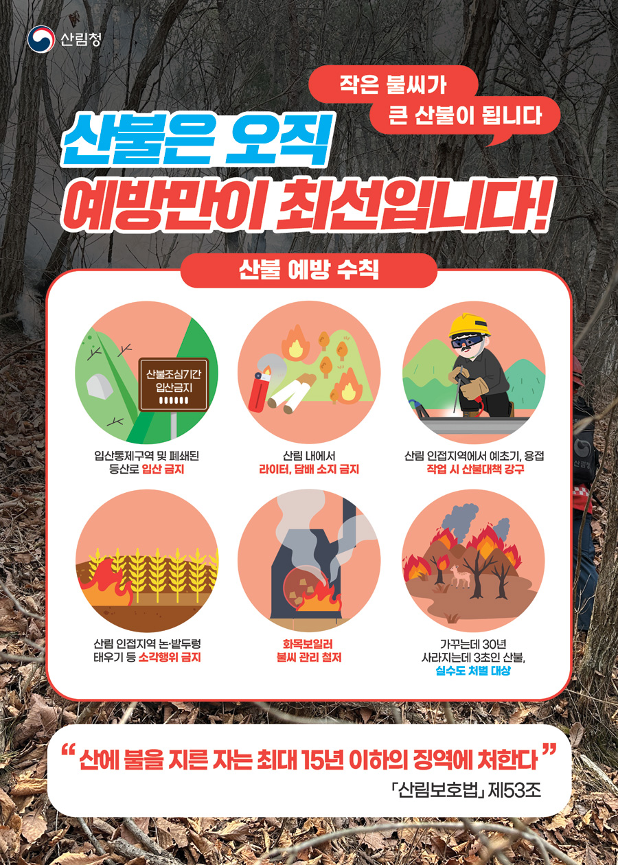 산불예방 포스터
